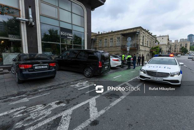 Bakının mərkəzi küçəsində qanunsuzluq