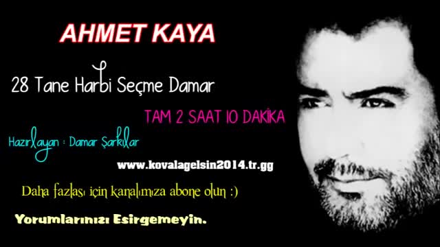 Ahmet Kaya 28 Tane Seçme Damar Şarkılar( DAMAR)