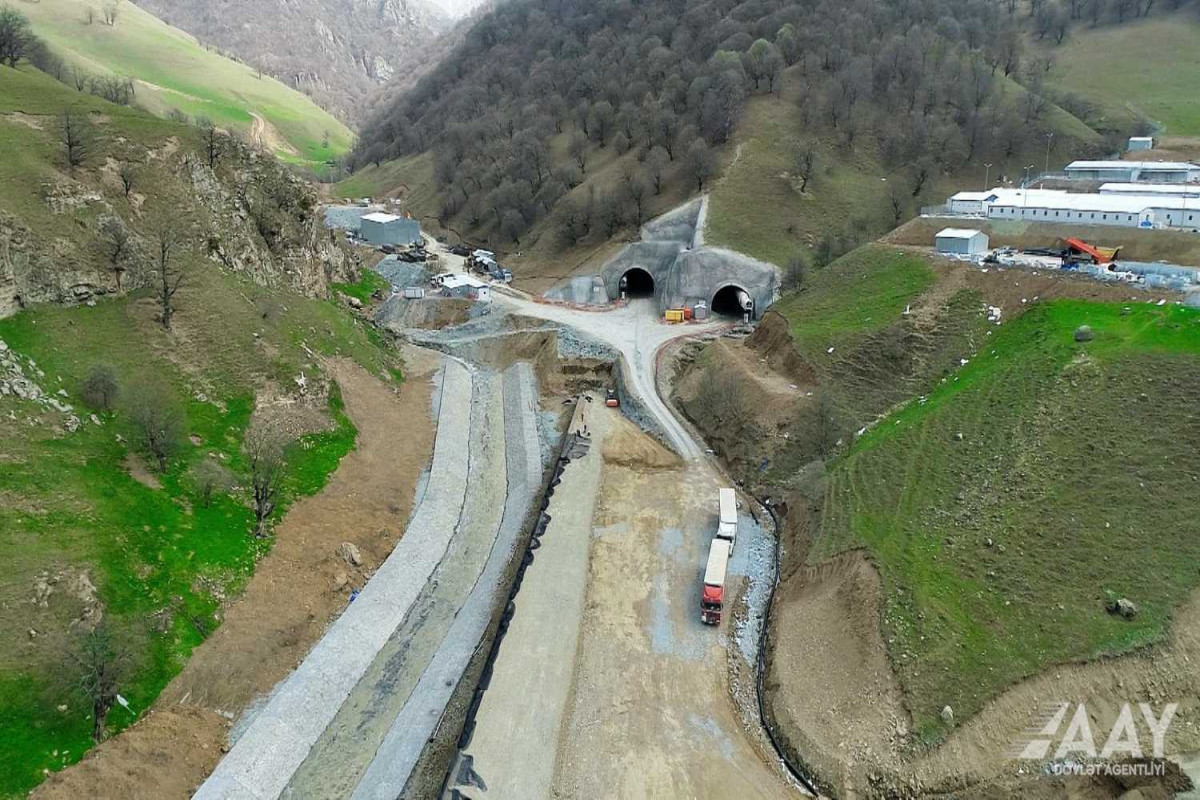 Azad edilmiş ərazilərdə 39 avtomobil tuneli inşa edilir