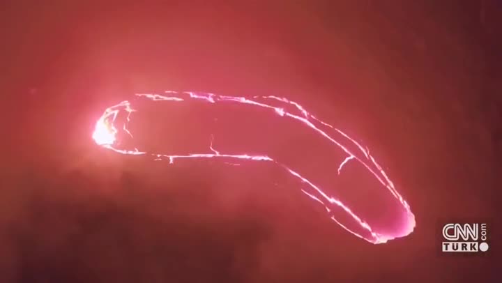 Lavanın üzərindən keçdi