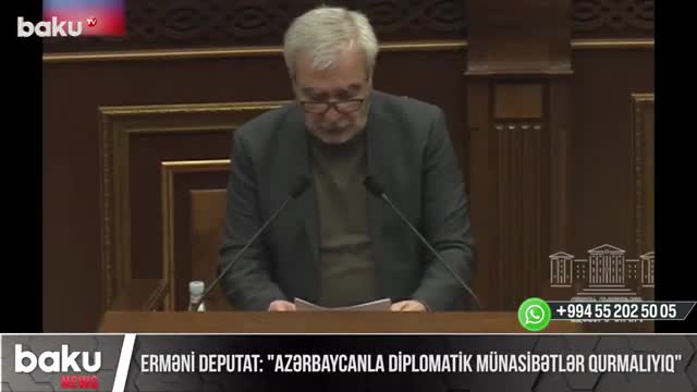 Erməni deputat: 