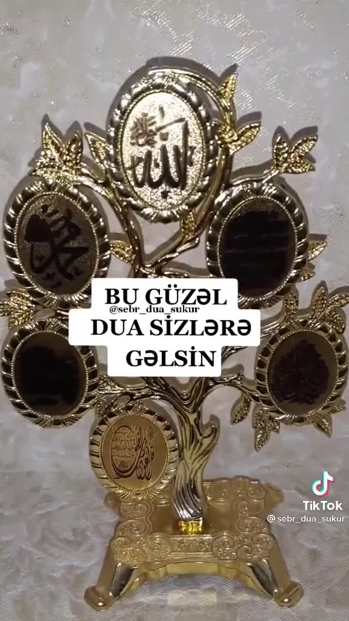 Bu ğözəl dua sizlərə ğəlsin