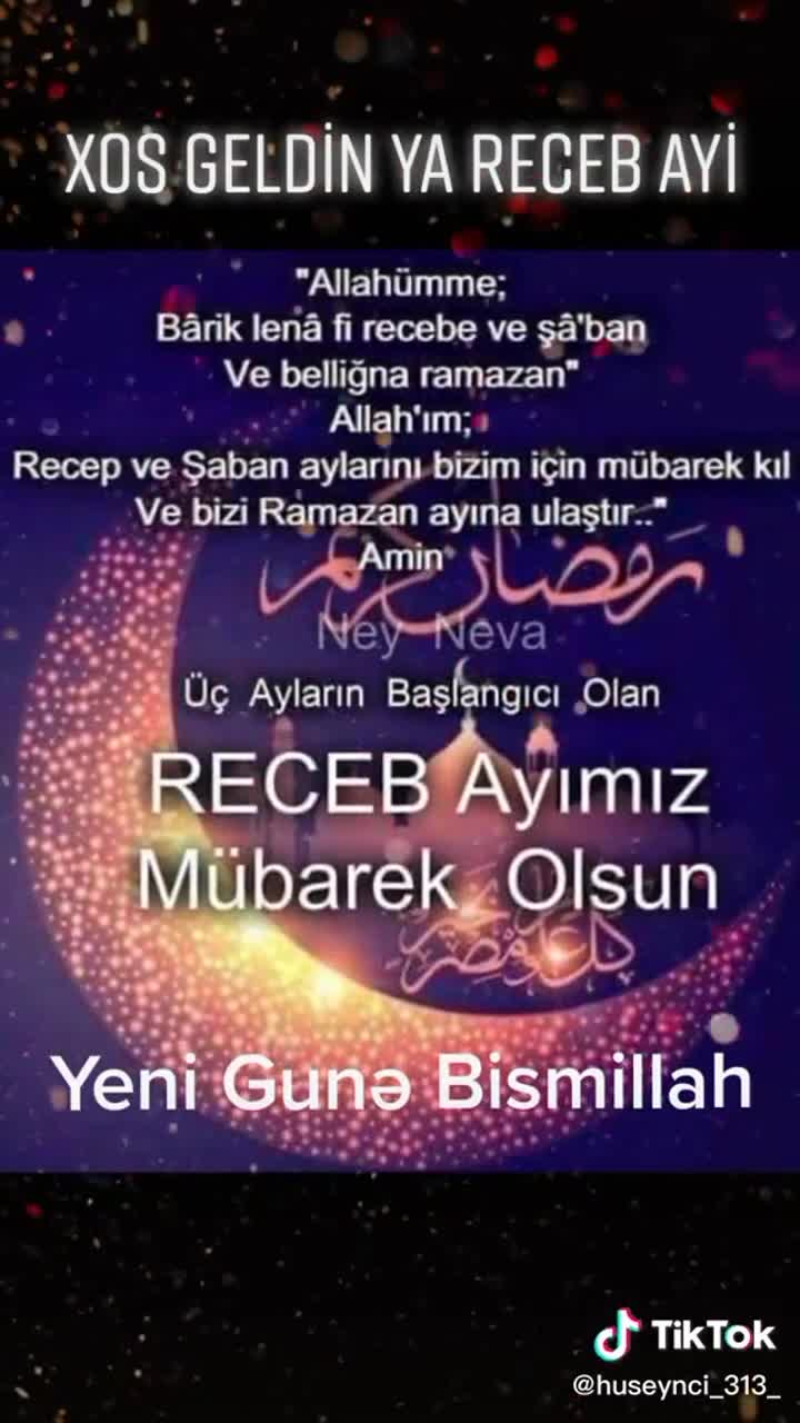 Rəcəb ayimiz mubarək olsun