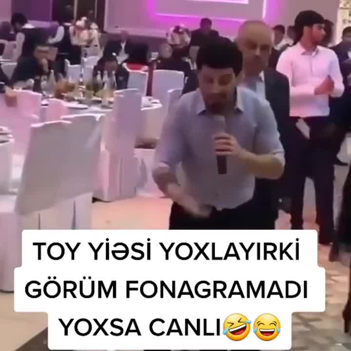 Toy yiəsi yoxlayir ki fonaqramadi yoxsa canli oxuyur