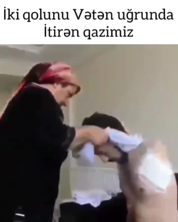 İki qolunu itirən qazimiz Allah köməyi olsun əziz qardaşimizin