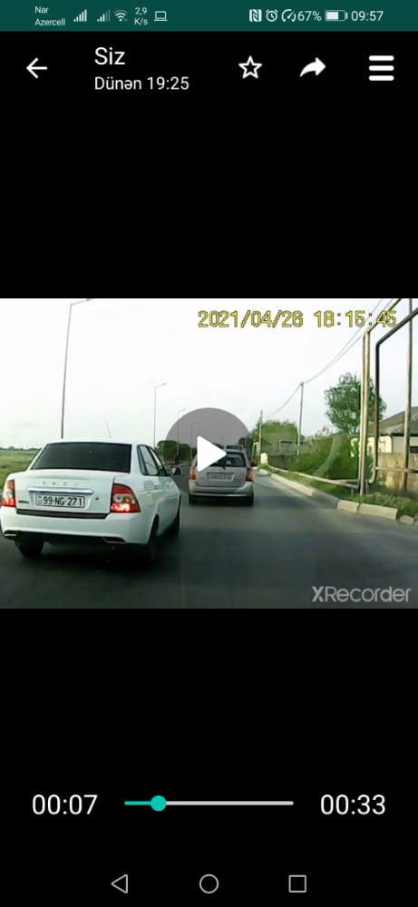 kobud yol hərəkəri qayda pozuntusu