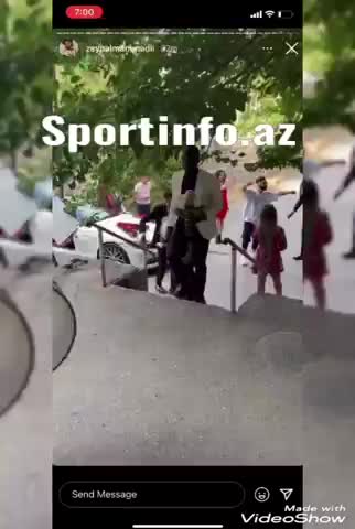 Əcnəbi futbolçunun azərbaycanlı xanımla toyundan görüntülər