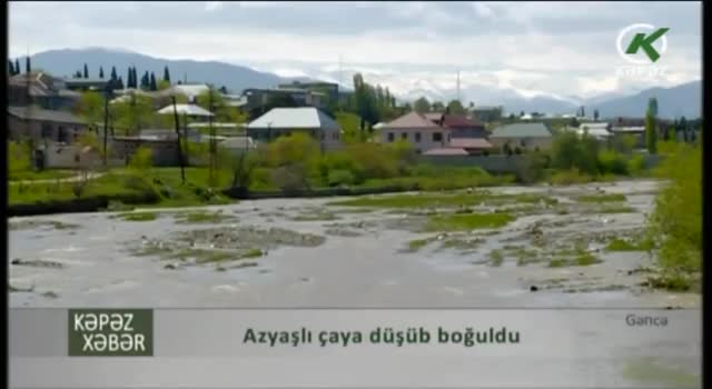 Gəncədə azyaşlı çaya düşüb boğuldu
