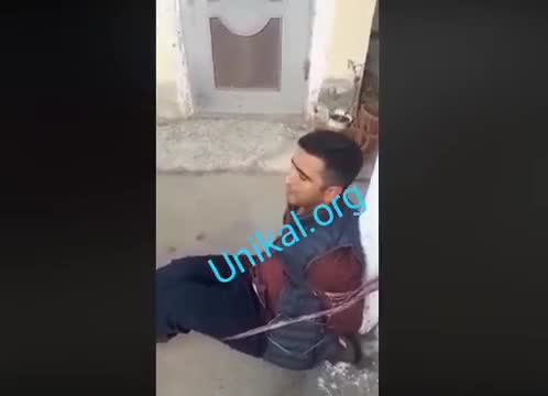 Bakıda məsciddən oğurluq edən şəxsi dirəyə bağladılar - O isə 