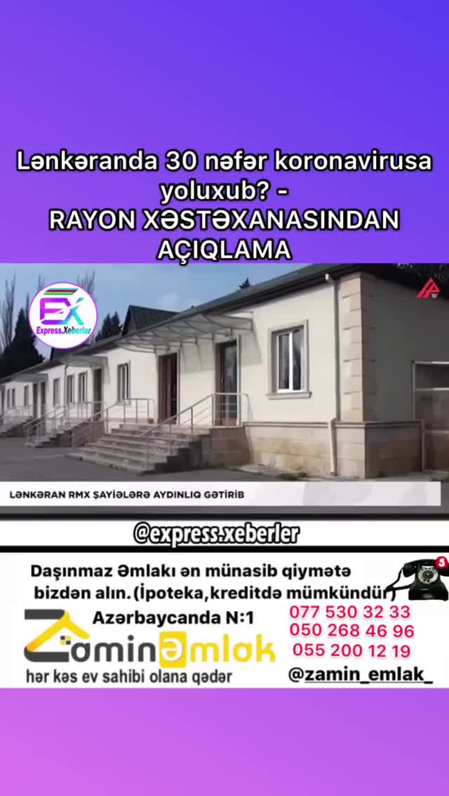 Lənkaranda 30 nəfər korona Virusuna Tutulub?