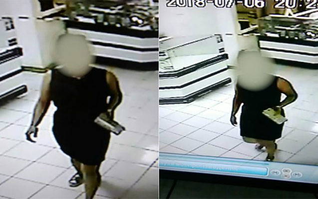 Bakıda ticarət mərkəzində oğurluq kameraya düşdü